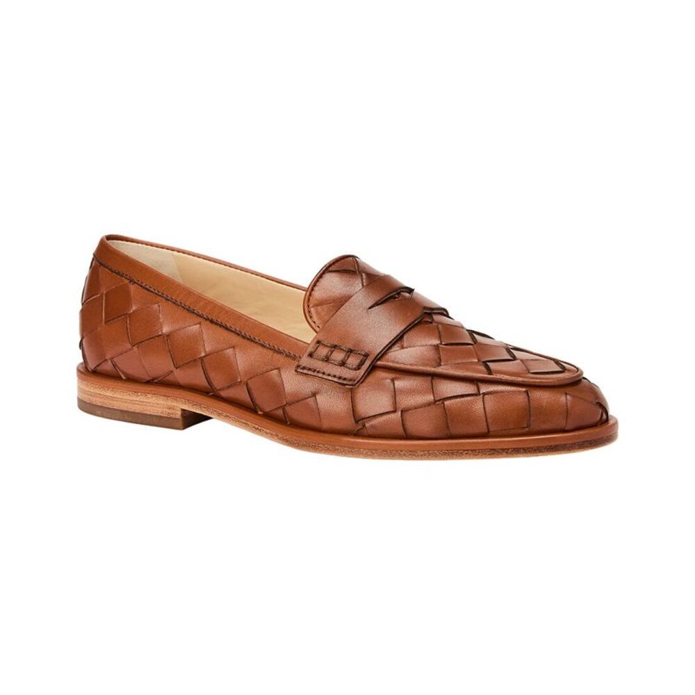 J.Mclaughlin Concetta Leather Penny Loafer, Brown